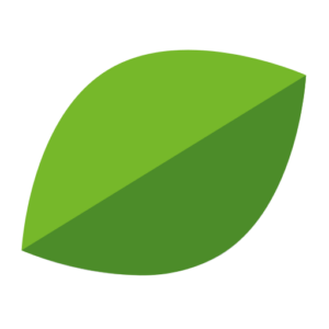 Icon der Li-iL GmbH: Ein schräges grünes Blatt mit einer hell- und einer dunkelgrünen Seite.