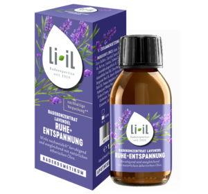 Abbildung des Li-iL Badekonzentrats Ruhe + Entspannung mit Lavendel